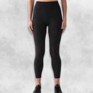 Lululemon Free To Flow Second Skin Fit Four Way Stretch Tights Black White W 12
